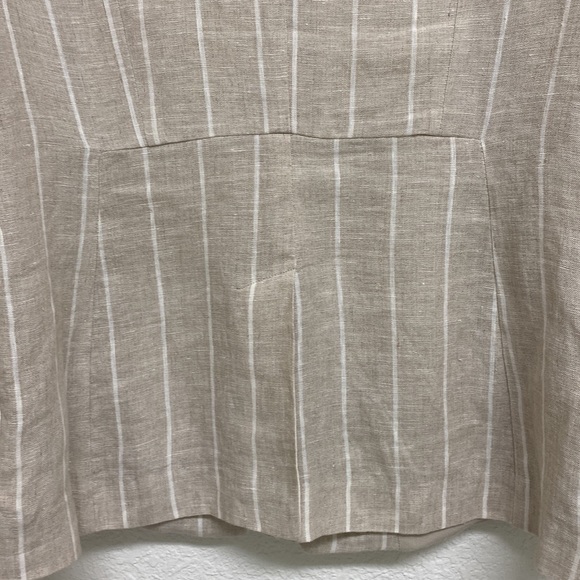 Sanctuary Striped Linen Blazer Medium - Picture 8 of 10